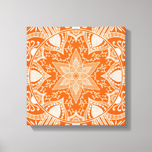 Poppy Mandala Canvas Print