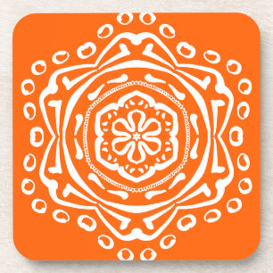Poppy Mandala Coaster