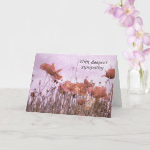 Poppy meadow -  With deepest sympathy Card