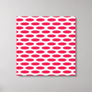 Poppy Modern Oval at Emporiomoffa Canvas Print