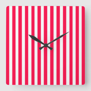Poppy Modern Stripes Square Wall Clock