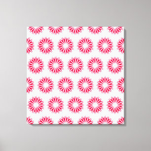 Poppy Modern Sunbursts Canvas Print
