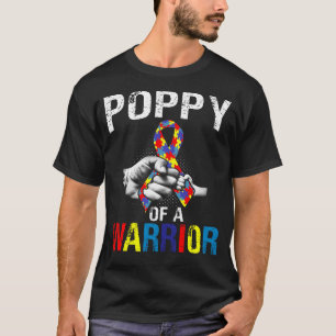 poppy of a Warrior Autism Awareness T-Shirt