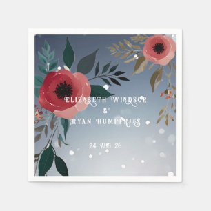 Poppy of Love" Wedding Invitation Collection Napkin