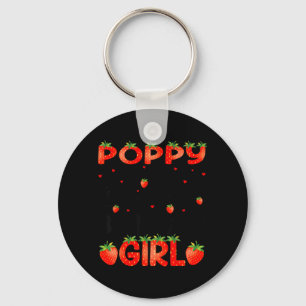 Poppy Of The Berry First Birthday Girl Strawberry Keychain