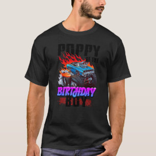 Poppy Of The Birthday Boy Monster Truck Blaze Car T-Shirt