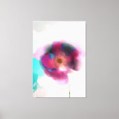 Poppy of Troy Burgundy Watercolor Floral Canvas Print (Front)