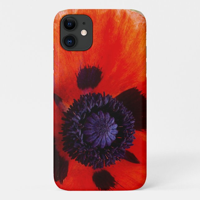 Poppy Orange Flower Photo Case-Mate iPhone Case (Back)