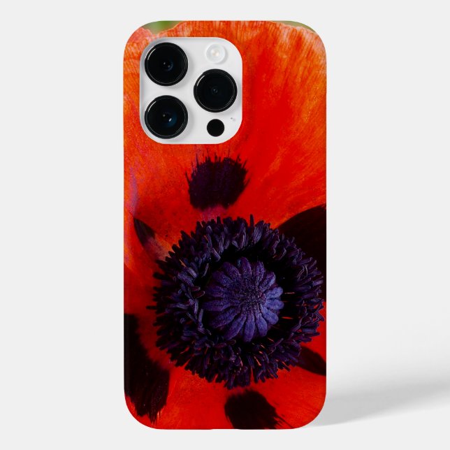 Poppy Orange Flower Photo Case-Mate iPhone Case (Back)