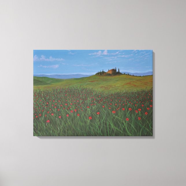 Poppy Paradise Canvas Print (Front)