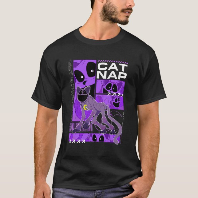 Poppy Playtime Cat Nap Get Some Rest Multiple Pose T-Shirt (Front)