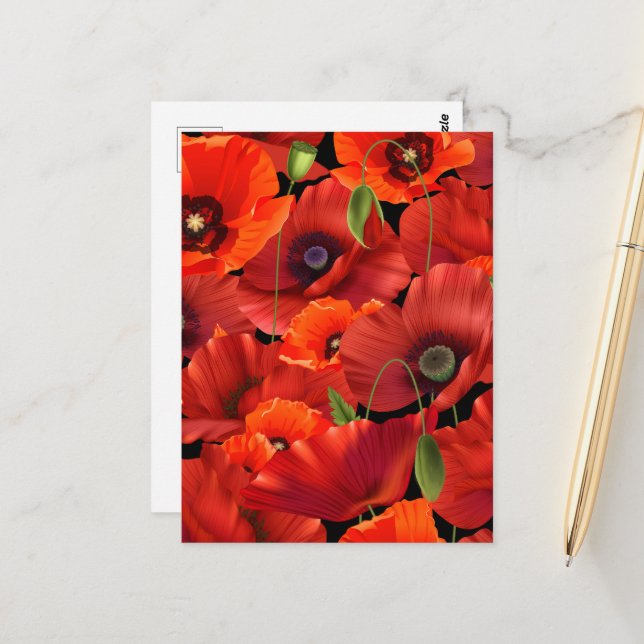 Poppy Postcard (Front/Back In Situ)