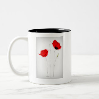 POPPY POSTER Two-Tone COFFEE MUG