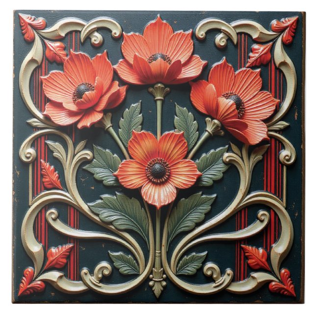 Poppy Protege Tile (Front)