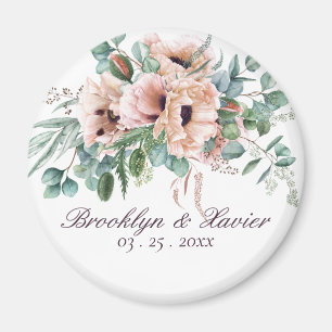 Poppy Radiance Wedding Favor Magnet