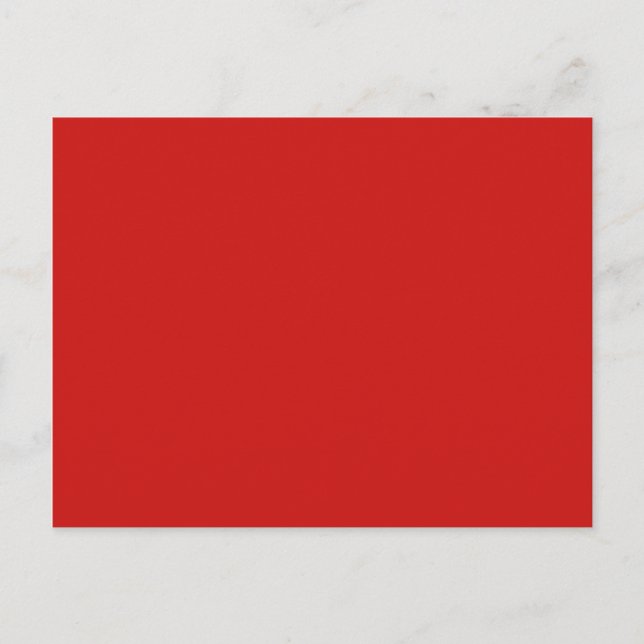 Poppy Red Trend Colour Customized Template Blank Postcard (Front)