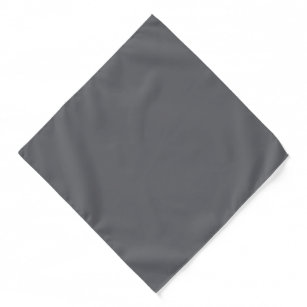 Poppy Seed Grey, Dark Neutral Solid Colour Bandana
