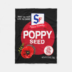 Poppy seed halloween spice costume group matching fleece blanket