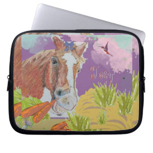 Poppy smiles laptop sleeve