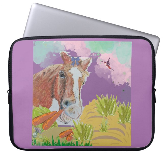Poppy smiles laptop sleeve (Front)
