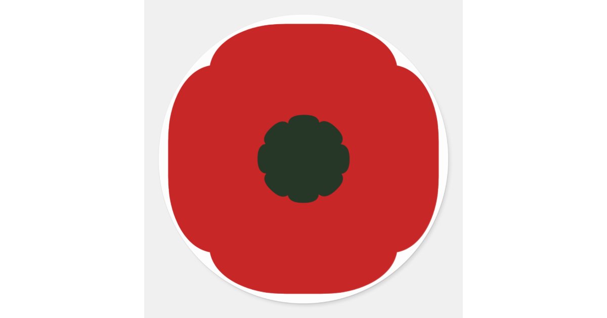 Poppy Stickers | Zazzle