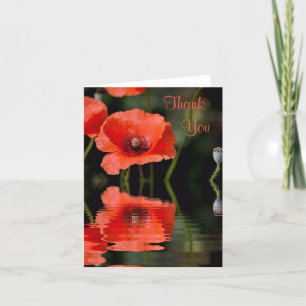 Poppy Thank You Card