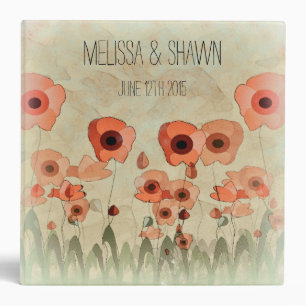 Poppy Wedding Photo Album Binder