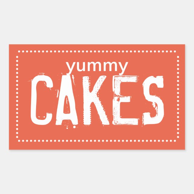Poppy Yummy Cakes Sticker (Front)