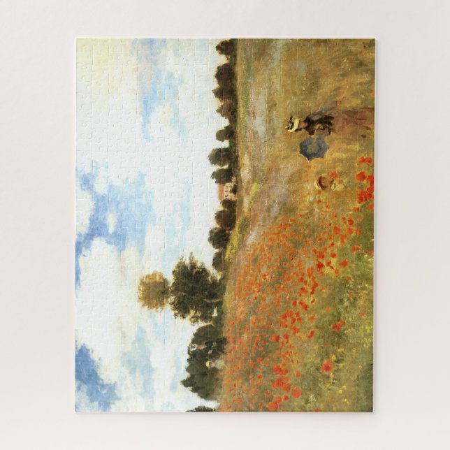"Poppyfield" by Monet Fine Art Jigsaw Puzzle (Vertical)