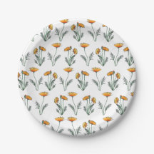 Poppyish Decorative Paper Plates