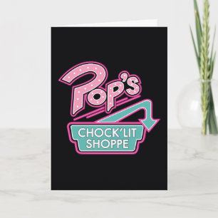 Pop's Chock'Lit Shoppe Pink Logo Card