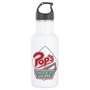 Pop's Chock'Lit Shoppe Red Logo 532 Ml Water Bottle