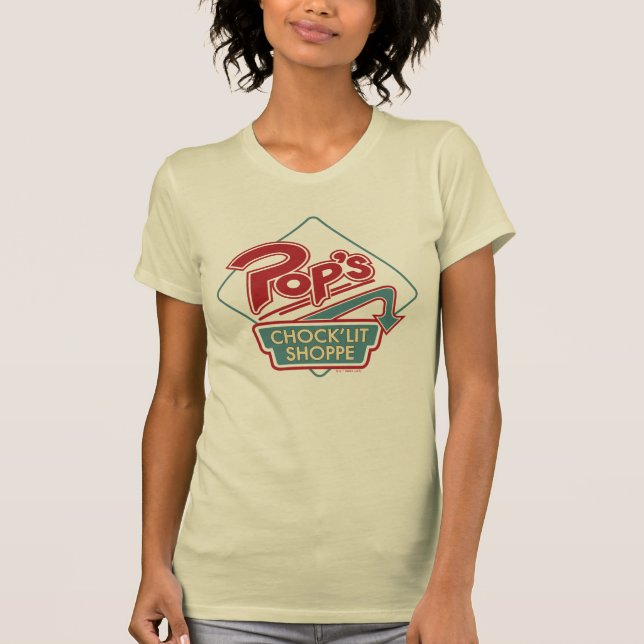 Pop's Chock'Lit Shoppe Red Logo T-Shirt (Front)
