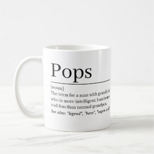 Pops Definition Mug •Personalized Grandpa Gift