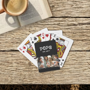 Pops Est Year 3 Photo Family Night Playing Cards