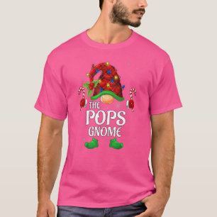 Pops Gnome Buffalo Red Plaid Matching Family Chris T-Shirt