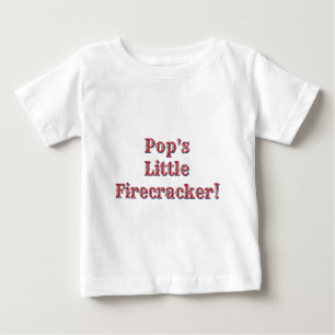 Pop's Little Firecracker! USA 250 Fireworks   Baby T-Shirt