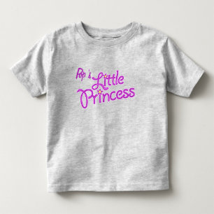 Pop's Little Princess graphique fille rose haut