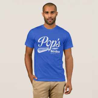 Pop's Shucker Tee Blue