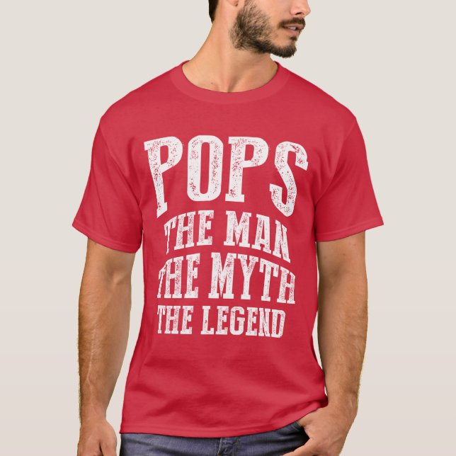 Pops The Myth Gift T-Shirt (Front)