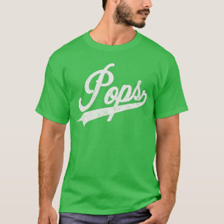 Pops Vintage Retro Style Fathers day gift for Papa T-Shirt