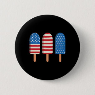 Popsicle American Flag Patriotic 4th Of July Kid S 2 Inch Round Button