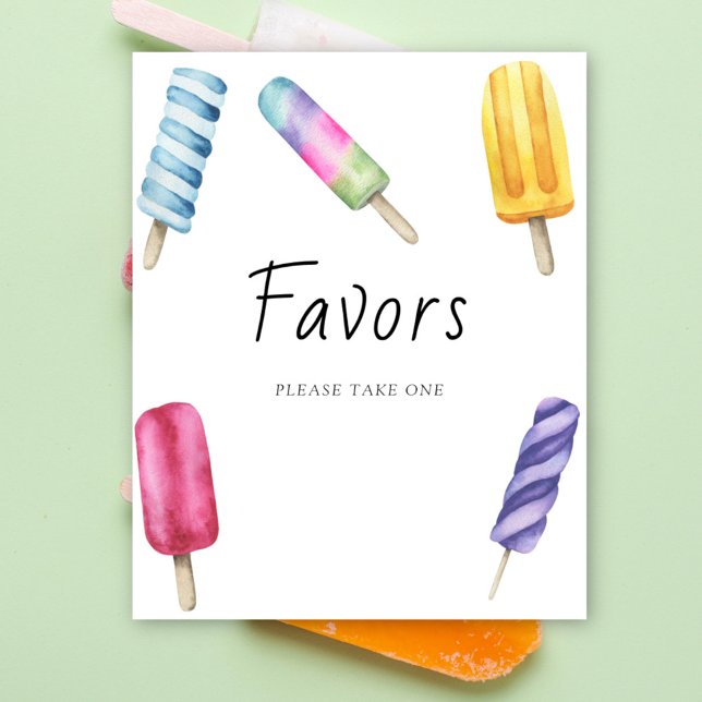Popsicle baby shower - Favours Poster (Creator Uploaded)