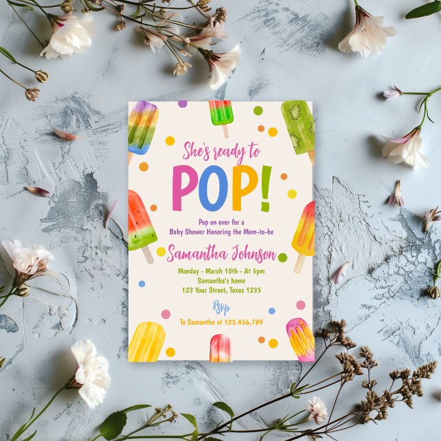 Popsicle baby shower summer party  invitation (Creator Uploaded)
