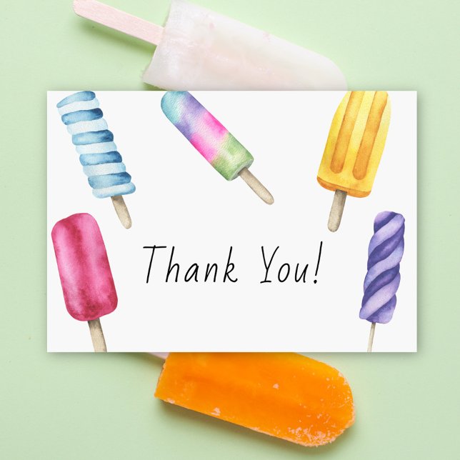 Popsicle Baby shower Thank You Card (Creator Uploaded)