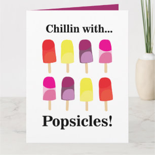 Popsicle Colourful Summer Birthday  Card