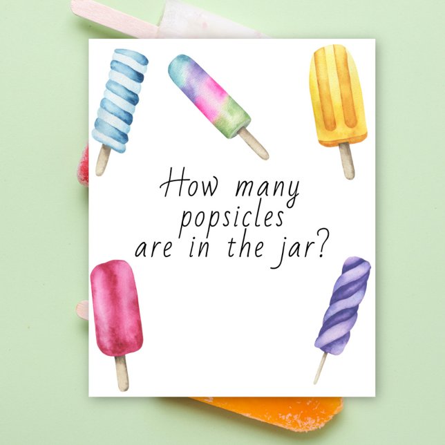 Popsicle - guess how many popsicles are in the jar poster (Creator Uploaded)