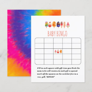 Popsicle Ice Cream baby shower bingo game