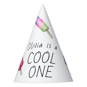 Popsicle Ice Cream Kids Birthday Party Hat