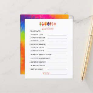 Popsicle Ice Creamr  baby shower cardPaper Sheet